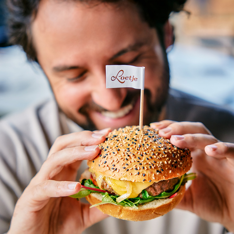 Loetje liefhebber - burger eten